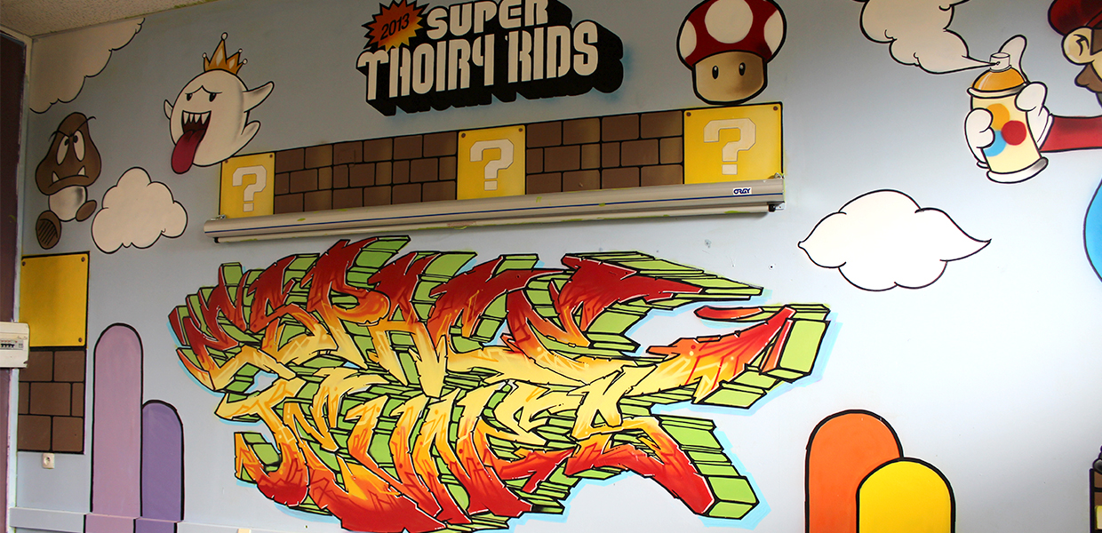 Fresque MJC — espace jeunes